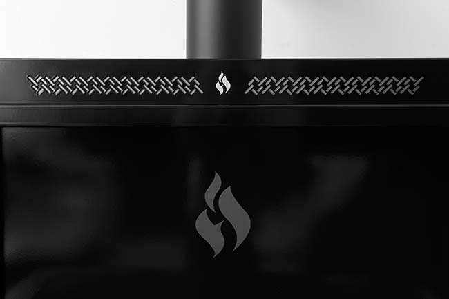 420 / 520 heco Wood and Coal Burning Cook Range - Backsplash and Shelf