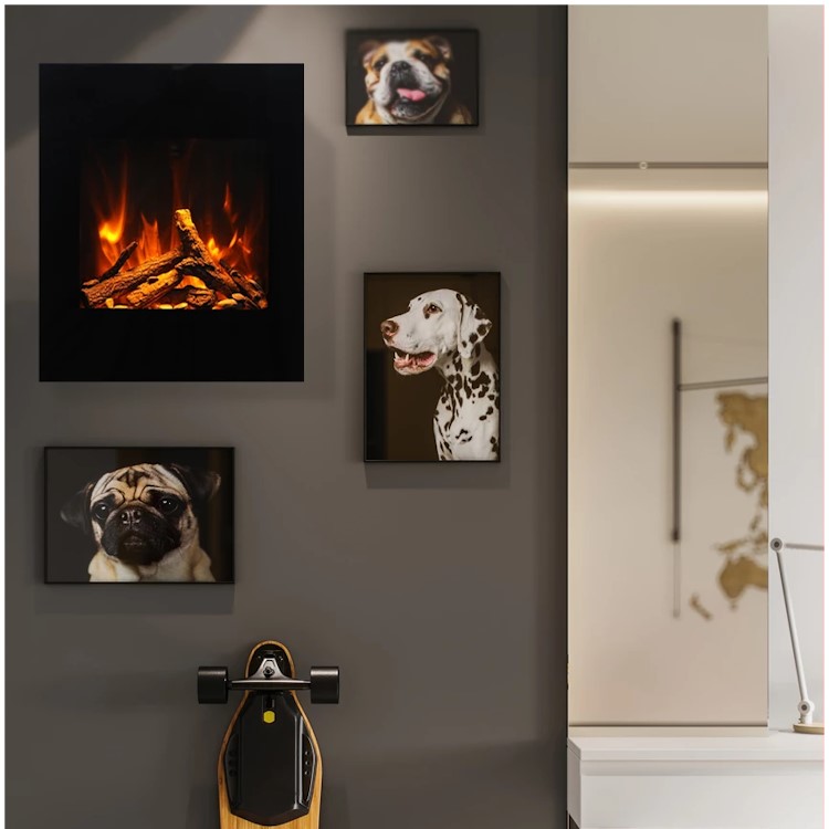 Amantii Lumina Corner Wall Mount Electric Fireplace