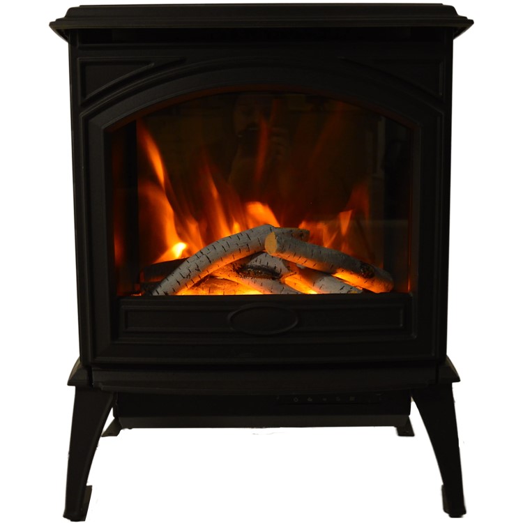 Amantii Lynwood Cast Iron Freestanding Electric Fireplace