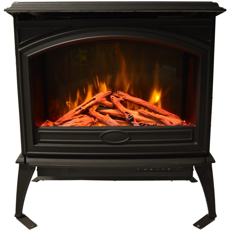 Amantii Lynwood Cast Iron Freestanding Electric Fireplace