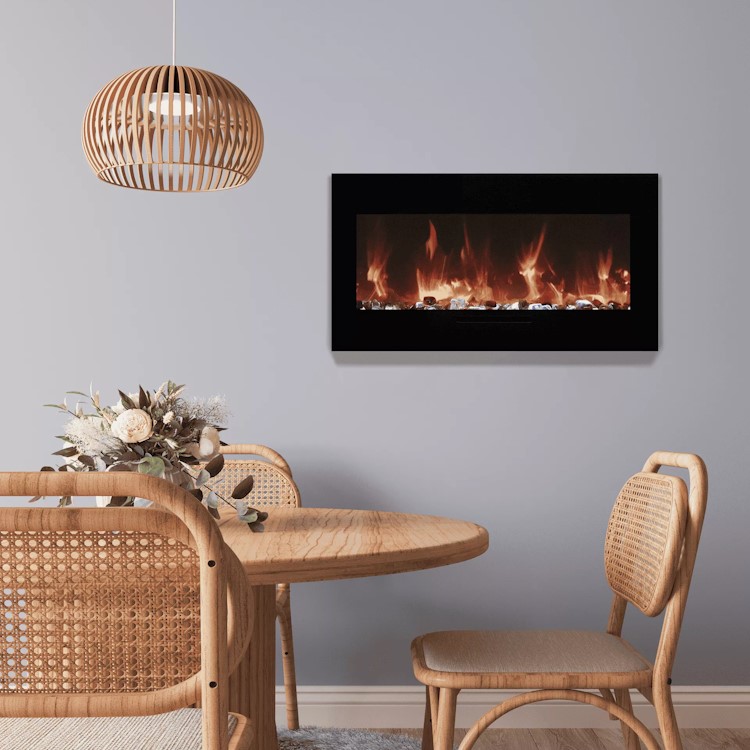 Amantii Wall Mount Smart Electric Fireplace — Specifications