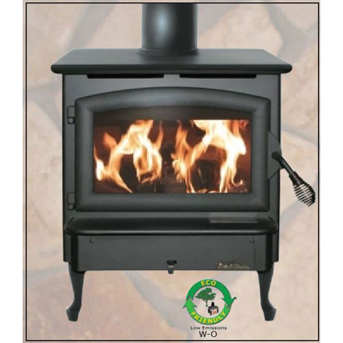 Buck 21 Wood Insert Shown with Black Door