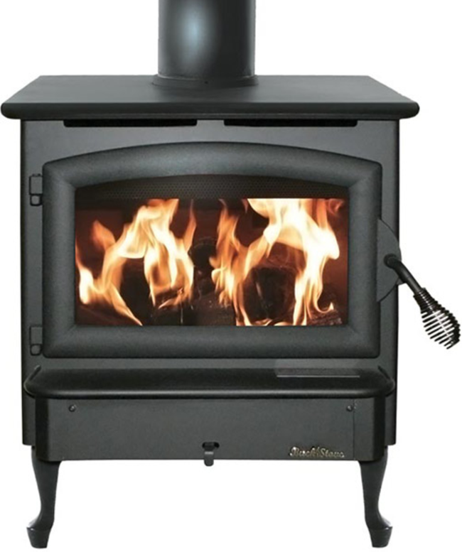 Buck 21 Freestanding Wood Stove-Black Door and Legs