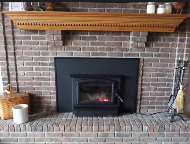 Buck 21 Wood Insert Shown with Black Door