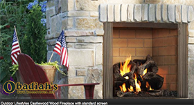 Quadrafire / Majestic Castlewood Outdoor Zero Clearance Wood Fireplace 