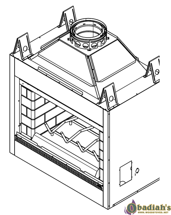 Monessen Designer Series DSR36 Wood Fireplace - Discontinued — Specifications