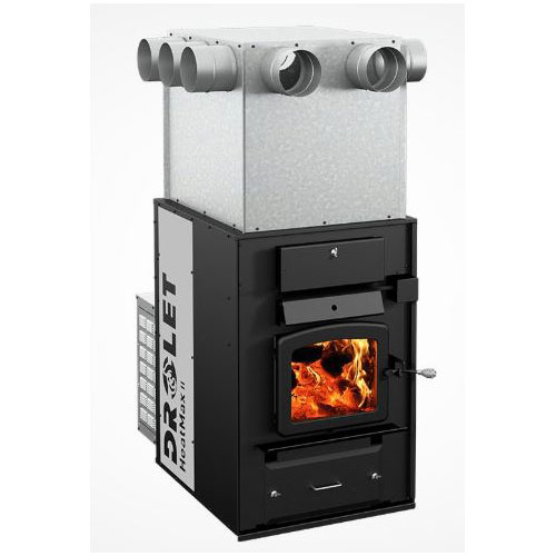 \nDrolet-HeatmaxII-Wood-Furnace-Right
