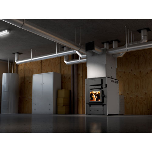 Drolet-TundraII-Wood-Furnace-In-Use