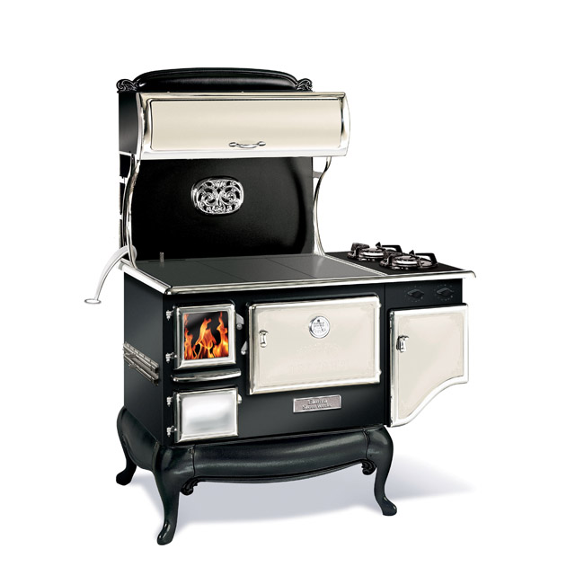 Elmira Fireview 1842-G 48" Wood Cookstove Gas Range