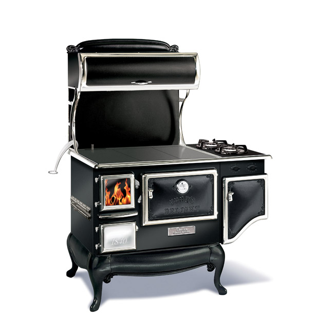 Elmira Fireview 1842-G 48" Wood Cookstove Gas Range