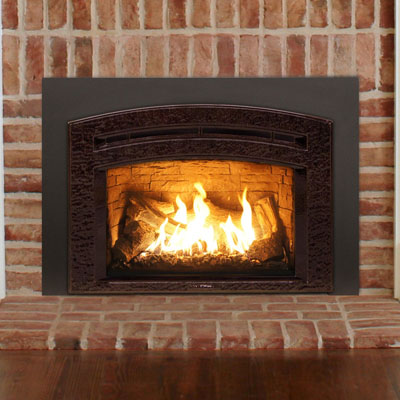 Hearthstone 8850 Larkin In Brown Enamel With Black Matte