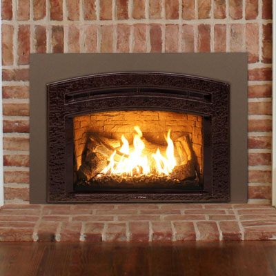Hearthstone 8850 Larkin In Brown Enamel With New Bronze