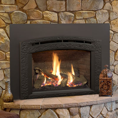 Hearthstone 8860 Larkin Gas Insert In Black Matte With Black Matte