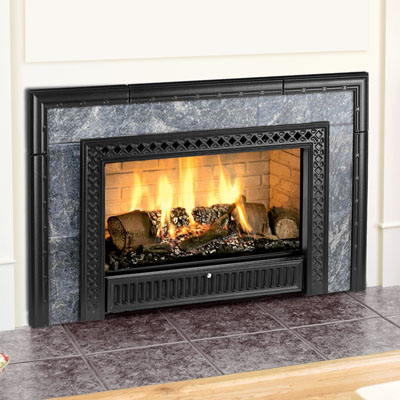 Hearthstone 8890 Gas Insert In Black Matte With Soapstone