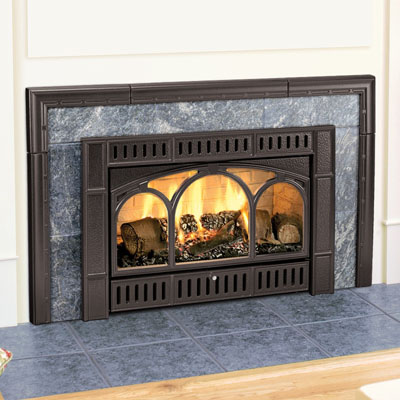 Hearthstone 8890 Gas Insert In Black Matte With Soapstone