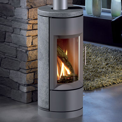 Hearthstone Bari 8180 Contemporary Gas Stove In Grey Matte