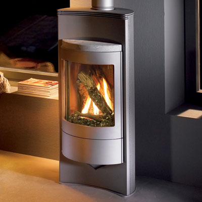 Hearthstone Luno 8160 Contemporary Gas Stove In Gray