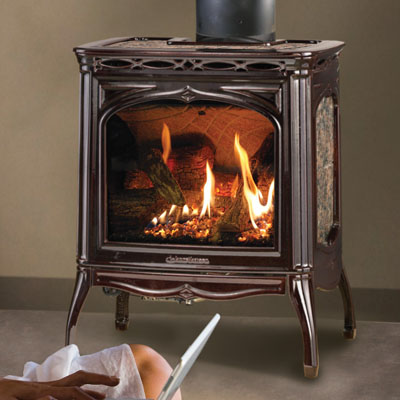 Tucson with Brown Enamel and Autumn Brown Stone Set