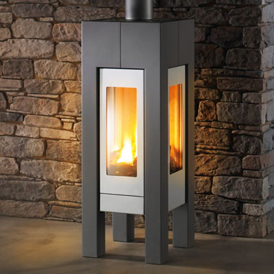 Hearthstone Modena 8140 Gas Stove In Charcoal Matte