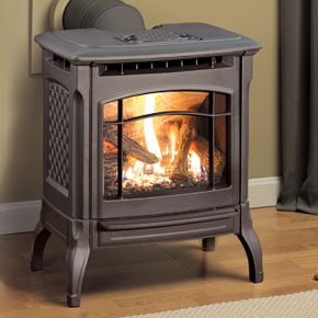 Hearthstone Stowe 8322 Cast Iron Gas Stove In Black Matte