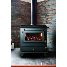 Hitzer Model 50-93 Gravity Fed Hopper Coal Stove — Coal Fire Operations