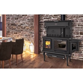 J.A. Roby Cicero Wood Cook Stove w/ Side Water Reservoir — Warranty
