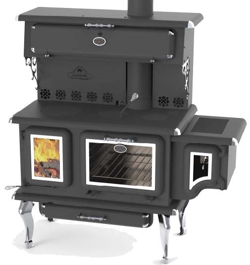 J.A. Roby Cicero Wood Cook Stove w/ Side Water Reservoir — Warranty