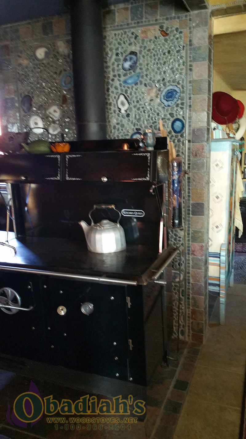 Kitchen Queen Wood Cookstove - Betsi Installation