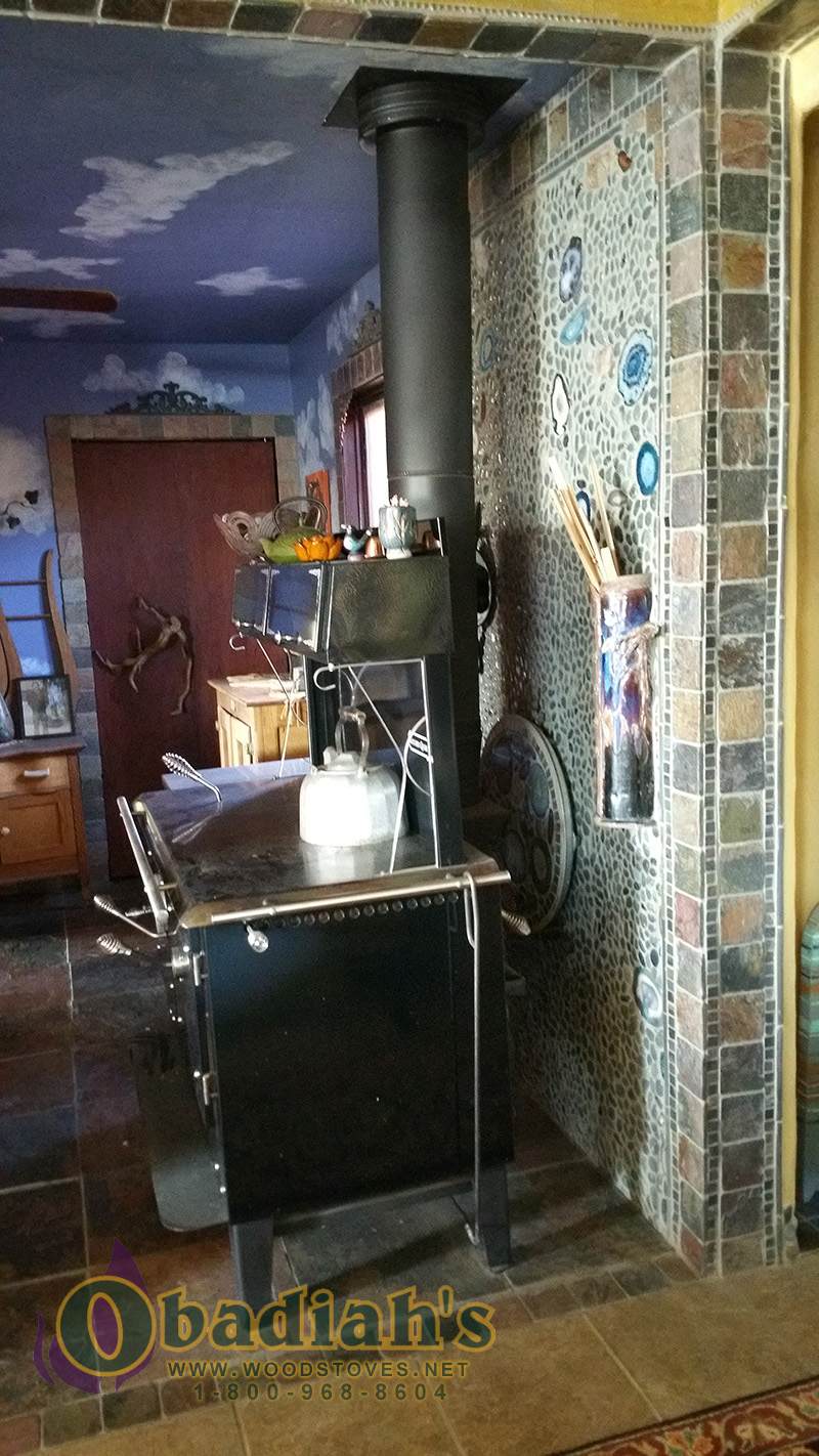 Kitchen Queen Wood Cookstove - Betsi Installation