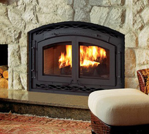 Montecito Estate� Wood Fireplace