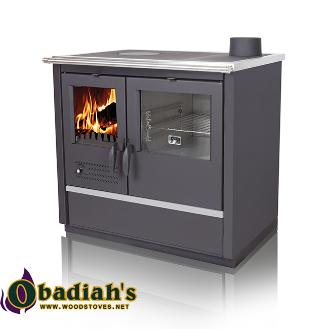 North Hydro Wood Cookstove with Boiler in Black 