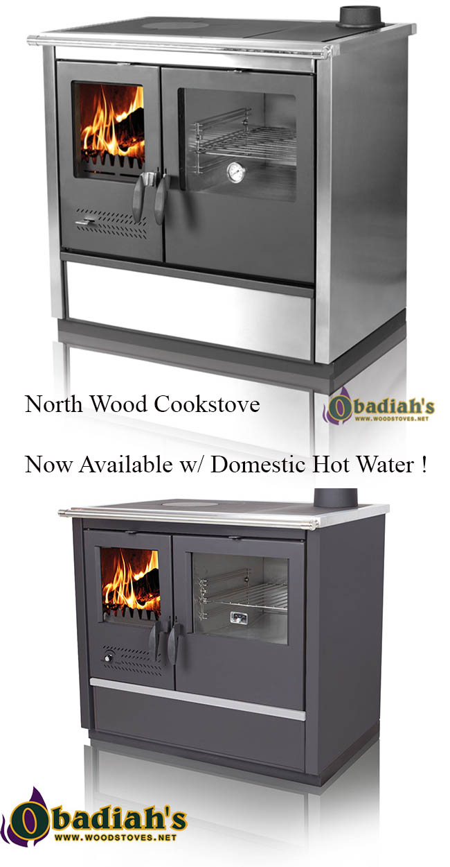 North Wood Cookstove with Domestic Hot Water