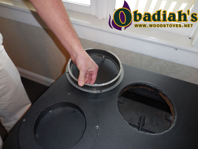 Obadiah 1500 Wood Stove 8"-6" Flue Collar Reducer