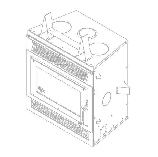 Ventis HE250 Zero Clearance EPA Wood Fireplace