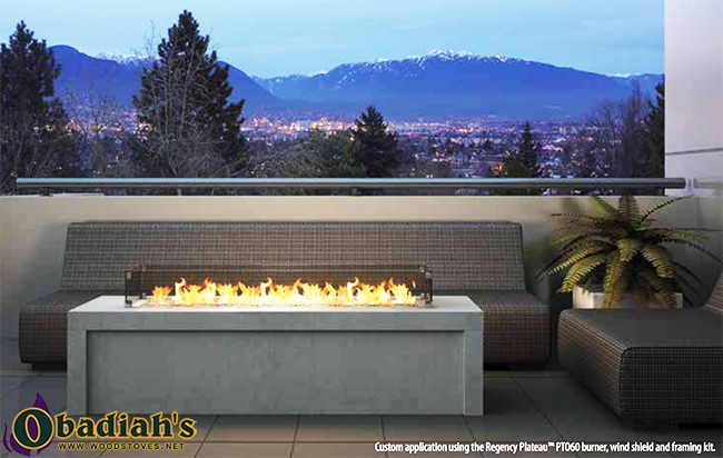 Regency PTO Outdoor Gas Fireplace Burner