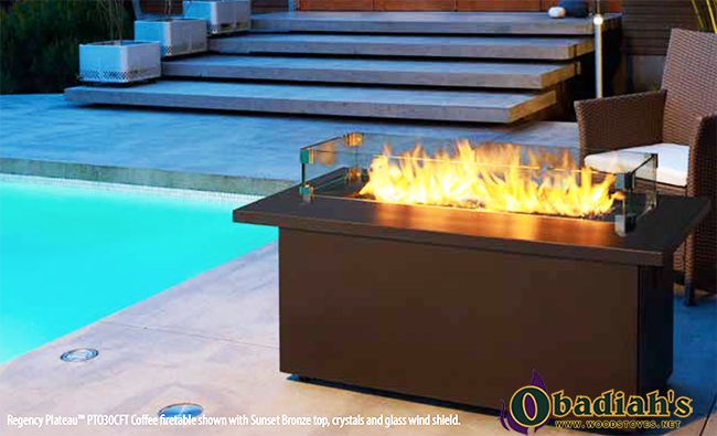 Regency PTO Plateau Outdoor Gas Fireplace Burner
