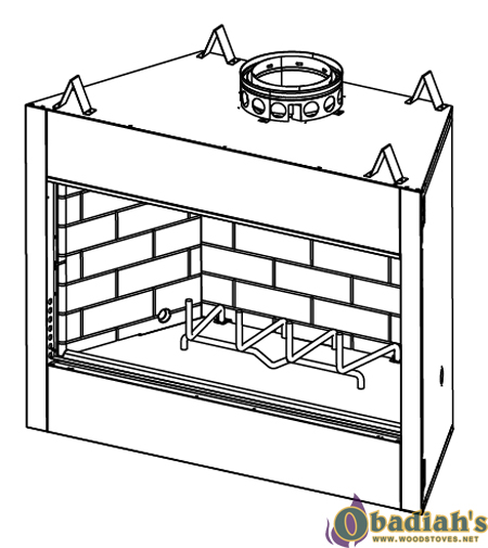 Monessen Royalton BE42 Wood Fireplace - Discontinued