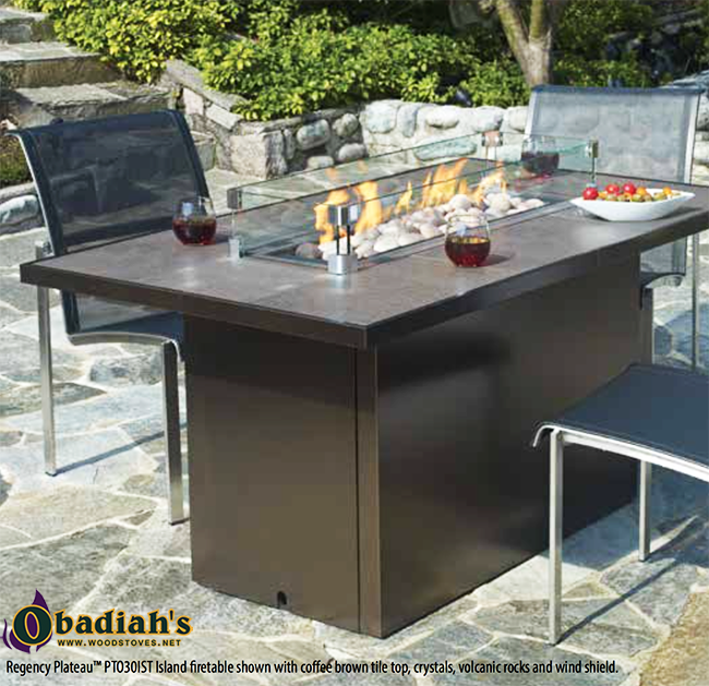 Regency PTO Plateau Outdoor Gas Fireplace Burner