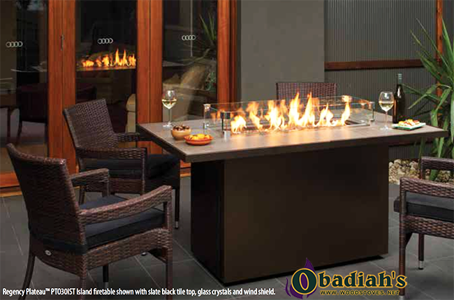 Regency PTO Plateau Outdoor Gas Fireplace Burner