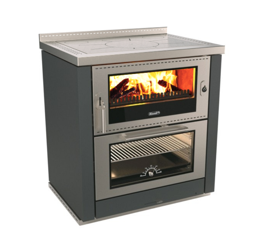 Rizzoli ML80 Wood Burning Cook Range in Anthracite