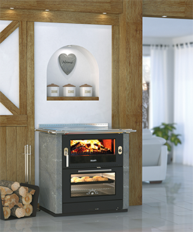Rizzoli ML80 Soapstone Wood Cook Stove