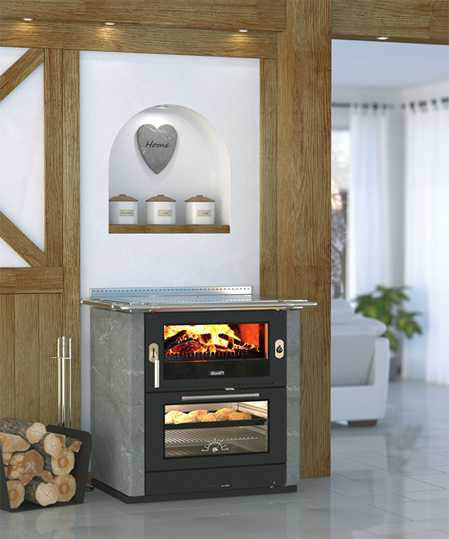 Rizzoli ML80 Soapstone Wood Cook Stove