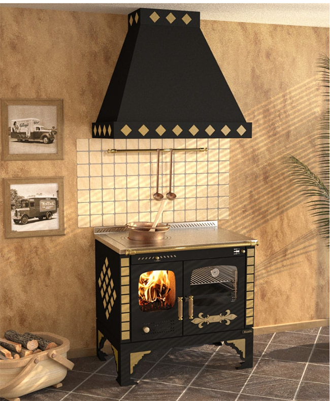Rizzoli S90 Story Victorian Wood Cookstove 