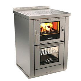 Rizzoli Wood Cook Stoves Rizzoli ML60 Classic Wood Cook Stove - Stainless Steel — Safety Label