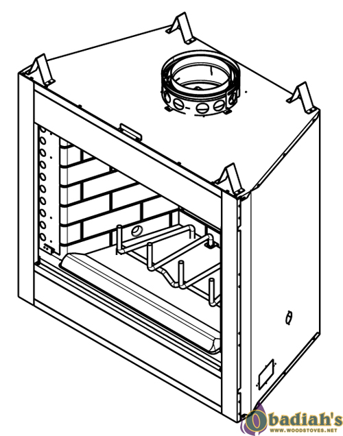 Monessen Sovereign SA42 Wood Fireplace - Discontinued — Specifications
