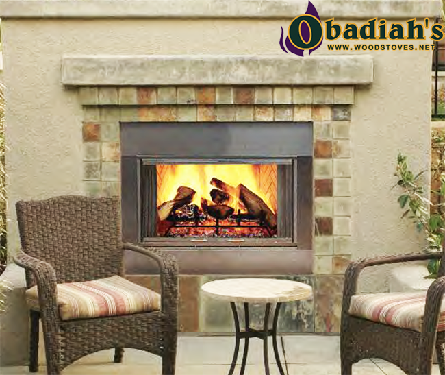 Majestic SB44SS Indoor / Outdoor Stainless Zero Clearance Wood Fireplace