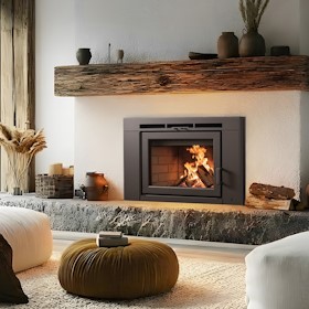 Supreme Lumis 22 Rectangular Wood Burning Fireplace Insert