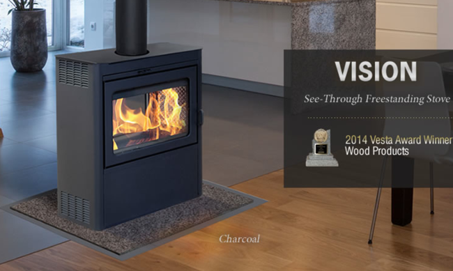 Supreme Vision See-Thru Freestanding Woodstove