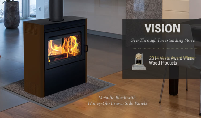 Supreme Vision See-Thru Freestanding Woodstove