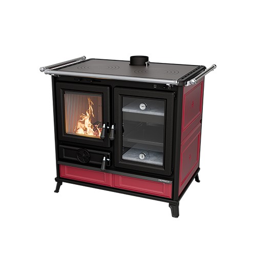 Thermorossi Margherita Bordeaux Wood Cookstove